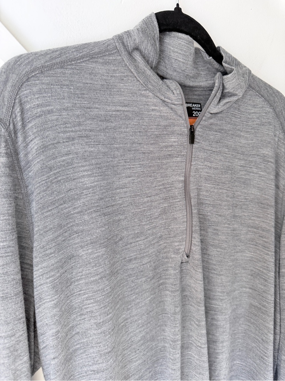 Icebreaker 200 Merino Wool Base Layer Men’s Large Grey |Thermal Outdoor| Hiking - Picture 6 of 16